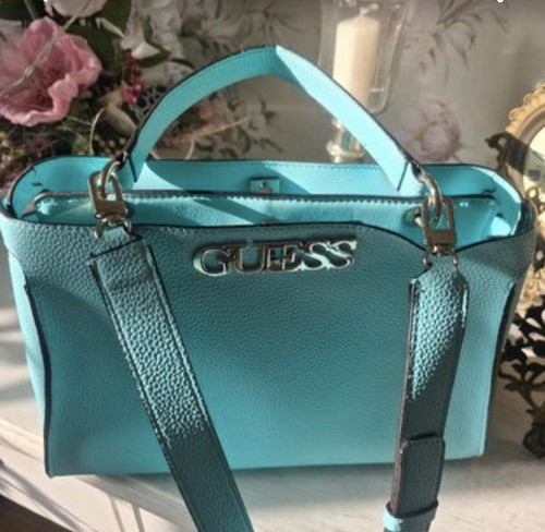 Guess damen handtasche türkis - handtasche,