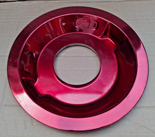 r Luftfilter Gehäuse Unterteil 355mm rot Vergaser 129mm US Cars Hot Rod Oldtimer