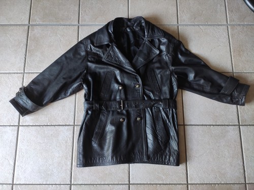 Vintage lederjacke schwarz - vintage,
