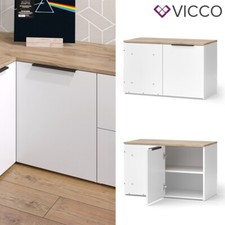 Eckkommode Wido Weiß Eiche 80