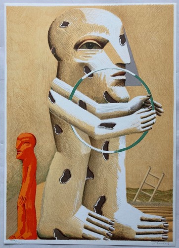 Lithografie horst antes - horst,