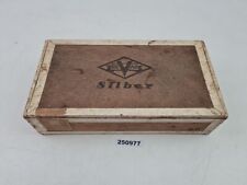 Zigarrenschachtel Holz BeVau DDR Fabrikansicht Vintage Deko Aufbewahrung #250977