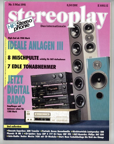 Stereoplay 1991 sony cdp x - sony,