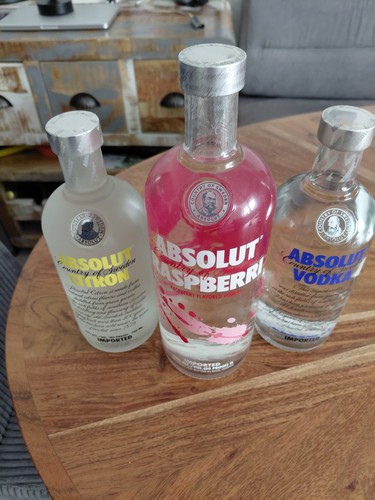 Absolut vodka 3flaschen voll - absolut,