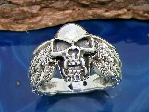 Totenkopf ring mit - totenkopf,