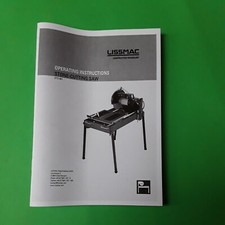 LISSMAC BEDIENUNGSANLEITUNG GEBRAUCHSANLEITUNG für  STEINTRENNSÄGE DTS 401