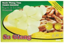 SA GIANG Garnelenchips, unfrittiert (Kroepoek) 200g | Krabbenchips | Krabbenbrot