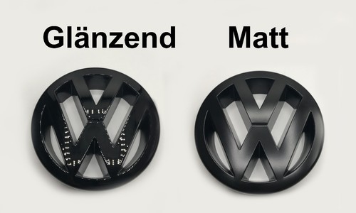 Zeichen schwarz matt - vw,