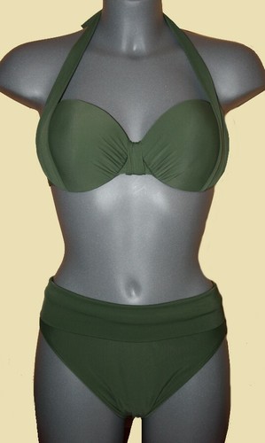 Bügel bikini khaki oliv - bÜgel-bikini, khaki-oliv-grün