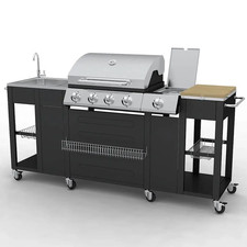 Gasgrill vidaXL 4+1 Kochzonen