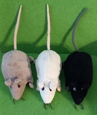 3er Set IKEA Ratte GOSIG RATTA 3   Stofftier Plüschtier Kuscheltier Grau Schwarz