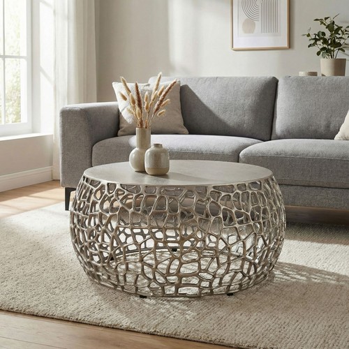 Couchtisch metall silber - couchtisch,