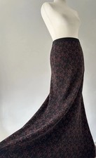 Peruvian Connection rot braun schwarz Rankgitter 100 % Pima-Baumwolle Maxirock S 8 10