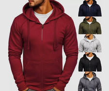 Herren Zipper Kapuzenpullover