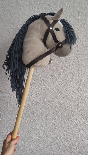 Hobby horse steckenpferd grau - hobby,