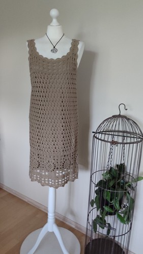 Häkelkleid beige häkel - häkelkleid, m