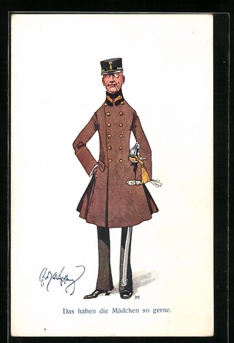 Künstler fritz - künstler-ak,