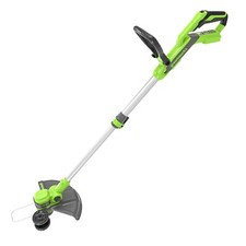 40V Akku Rasentrimmer und Kantenschneider 2-In-1 mit Stützrad Greenworks G40LT33