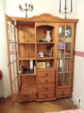 Wohnzimmerschrank, Vitrine, voll Holz, Kiefer