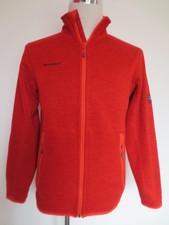 Jacke MAMMUT Strick-Fleece Sweatjacke M ca 38 rot  /C