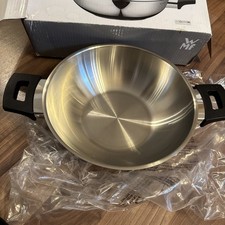 WMF Transtherm Wok Pfanne Topf Mit Glasdeckel Kunstoffgriff 28cm Edelstahl