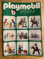 PLAYMOBIL second Leaflet 1974/75 green Rar.!!! Collector, extremely rare, 