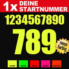 3 Klebezahlen neon Farben