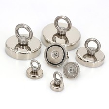 Neodym Bergemagnet 25/32/36mm 19–41kg Super Stark Magnetfischen Suchmagnet snj