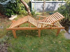 Klappbare Sonnenliege aus Holz