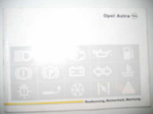 Betriebsanleitung opel astra - opel,