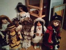 Porzellanpuppensammlung Mit