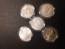 5 DM Gedenkmünzen 1955 -1969, Silber, gekapselt