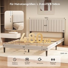 Polsterbett Bettgestell