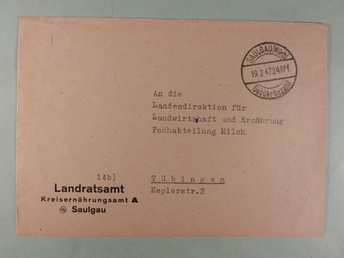 Franz zone brief gebühr - brief,