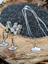 925 S Damen Schmuck Set Halskette Ring- Ohrringe Hochzeit Geburtstag Geschenk ?