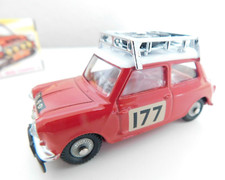 CORGI TOYS  * B.M.C MINI COOPER  S * RALLY MONTE CARLO 1967 * RE-ISSUE