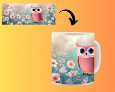 Kaffeetasse Rosa Eule Tasse