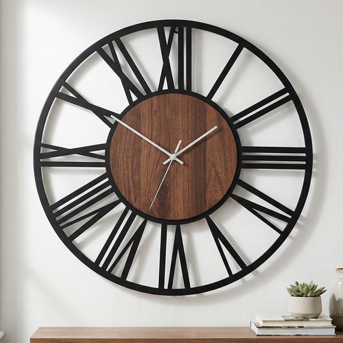 Wanduhr vintage 60cm - vintage–,
