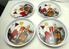 4x Serviertablett Blech "Echte Kroatzbeere" Tablett Glasträgerunbenutzt  X-2756