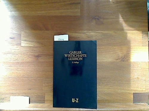 Gabler wirtschaftslexikon z - wirtschaftslexikon., u-z