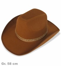 Cowboyhut braun, Gr. 58 cm