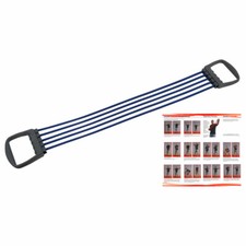 Deuser Expander Fitness Training Sport Zugfeder Widerstand 20-100 kg, blau