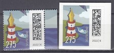 BRD 2022 Mi.3657+3668 als Nass und selbstklebende Lot (Werte) „Leuchtstift“ MNH