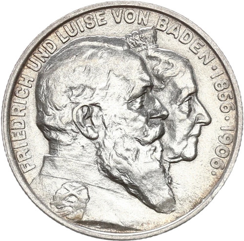 Baden friedrich mark - baden, 1906