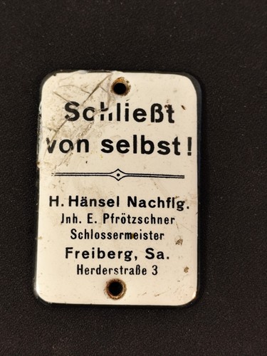 Emaille schild türschild - emaille,