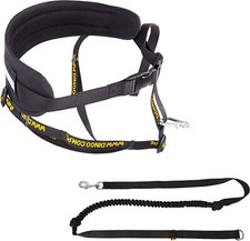 Canicross Komplett Lauf-Gürtel+Hundeleine mit Griff Karabiner Leine 