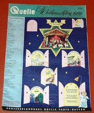 Alter Quelle Weihnachts Katalog 1956 Mode Modelleisenbahn Spielzeug Möbel