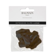 Balmain Clips Groß Braun 10