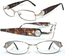 VERSACE BRILLE BRAUN GOLD