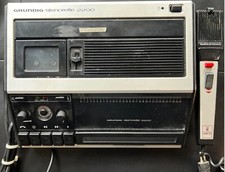 GRUNDIG 70er STENORETTE 2200 DIKTIERGERÄT Mikrophon Mini Steno-Cassetten-System